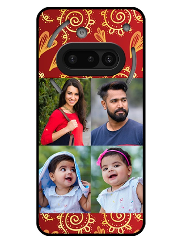 Custom Nothing Phone 3A 5G Custom Glass Phone Case - 4 Image Traditional Design