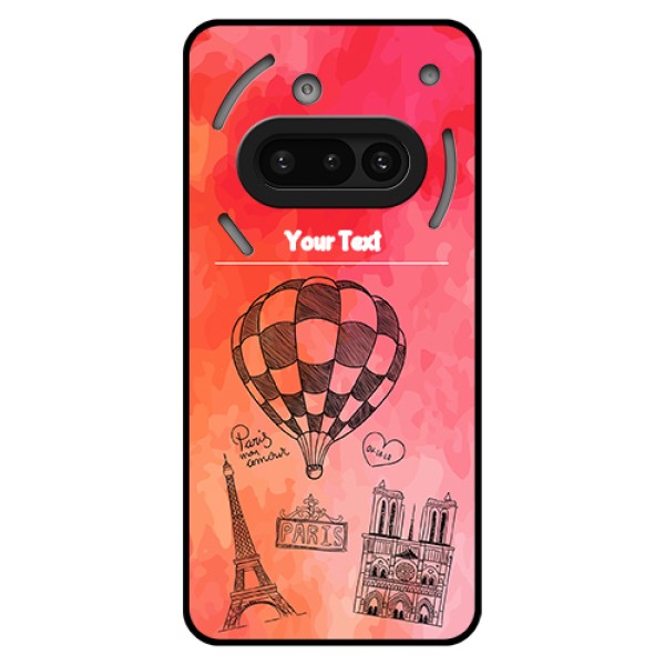 Nothing Phone 3A 5G Custom Glass Phone Case - Paris Theme Design
