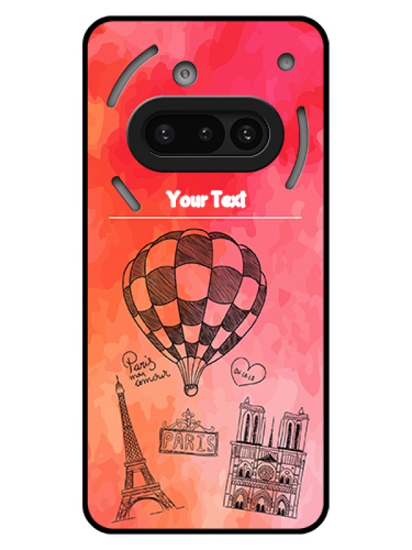 Custom Nothing Phone 3A 5G Custom Glass Phone Case - Paris Theme Design