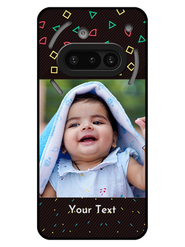 Custom Nothing Phone 3A 5G Custom Glass Phone Case - With Confetti Birthday Design