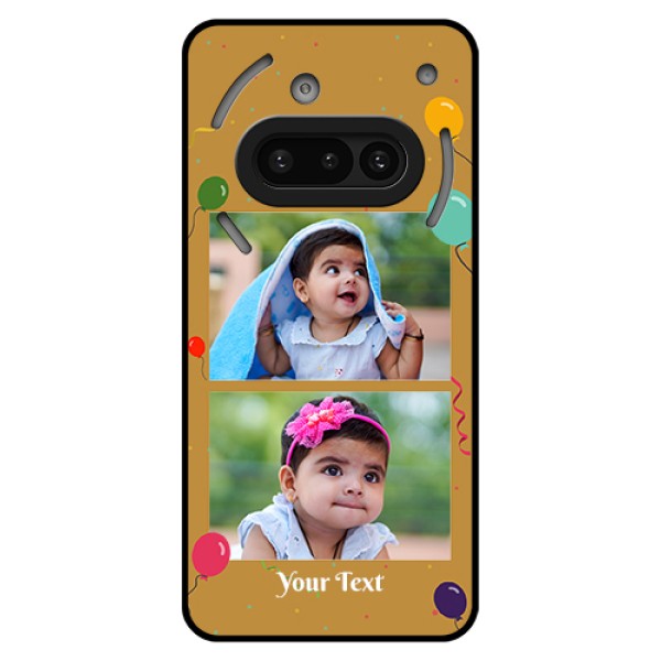 Nothing Phone 3A 5G Custom Glass Phone Case - Image Holder With Birthday Celebrations Design Nothing Phone 3A 5G Custom Glass Phone Case - Image Holder With Birthday Celebrations Design