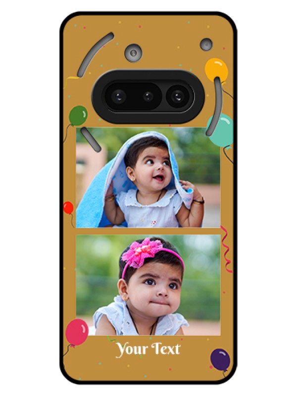Custom Nothing Phone 3A 5G Custom Glass Phone Case - Image Holder With Birthday Celebrations Design