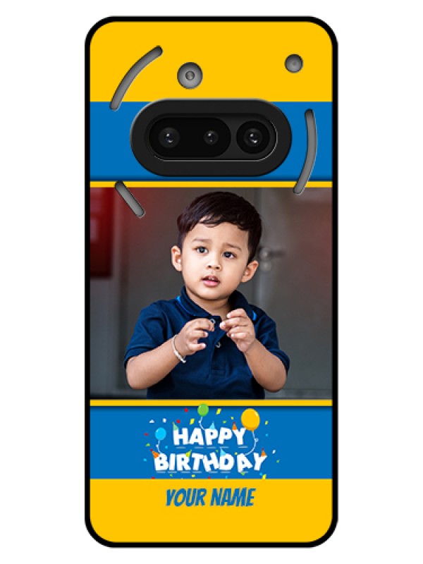 Custom Nothing Phone 3A 5G Custom Glass Phone Case - Birthday Wishes Design