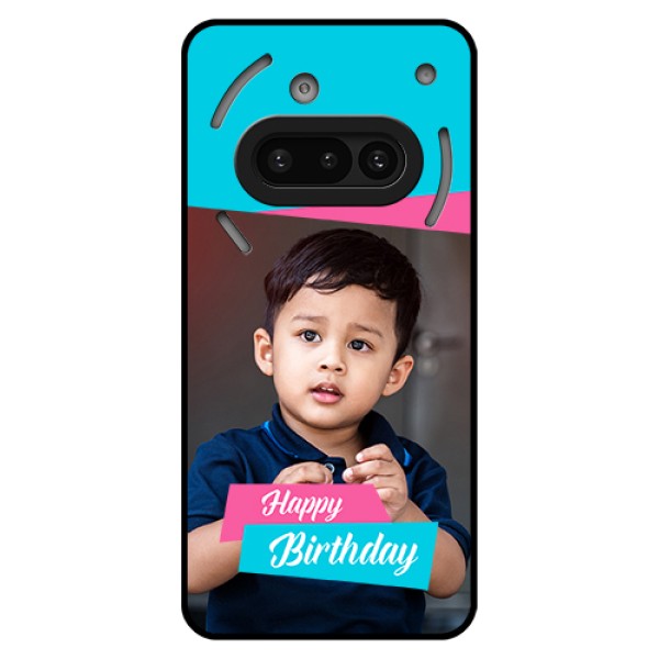 Nothing Phone 3A 5G Custom Glass Phone Case - Image Holder With 2 Color Design