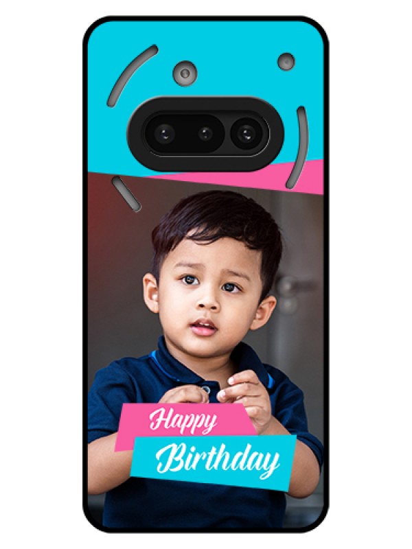 Custom Nothing Phone 3A 5G Custom Glass Phone Case - Image Holder With 2 Color Design