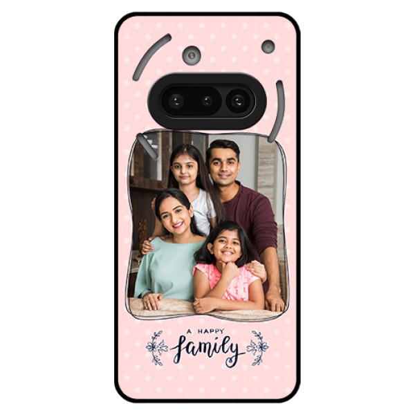 Nothing Phone 3A 5G Custom Glass Phone Case - Family With Dots Design Nothing Phone 3A 5G Custom Glass Phone Case - Family With Dots Design