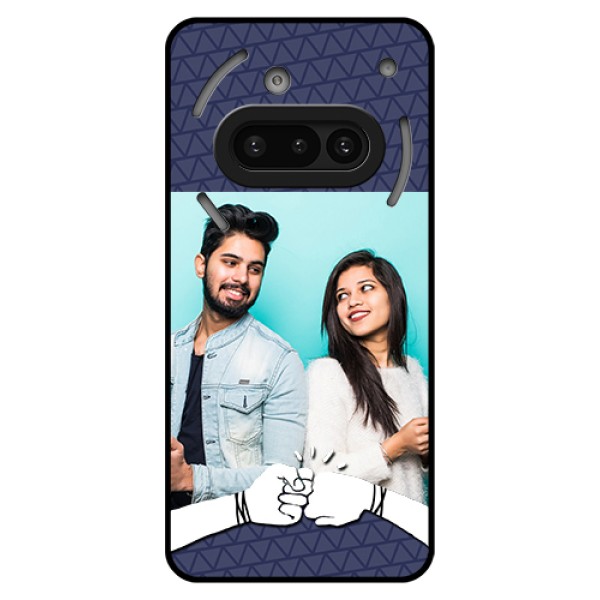 Nothing Phone 3A 5G Custom Glass Phone Case - With Best Friends Design Nothing Phone 3A 5G Custom Glass Phone Case - With Best Friends Design