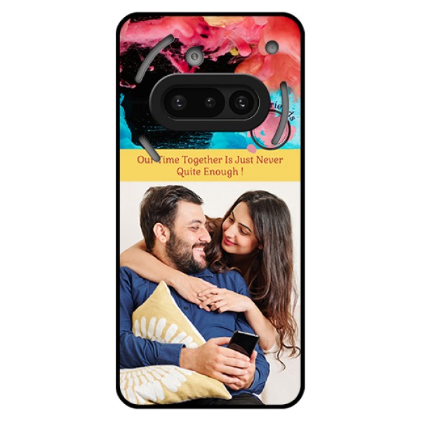 Nothing Phone 3A 5G Custom Glass Phone Case - Quote With Acrylic Painting Design