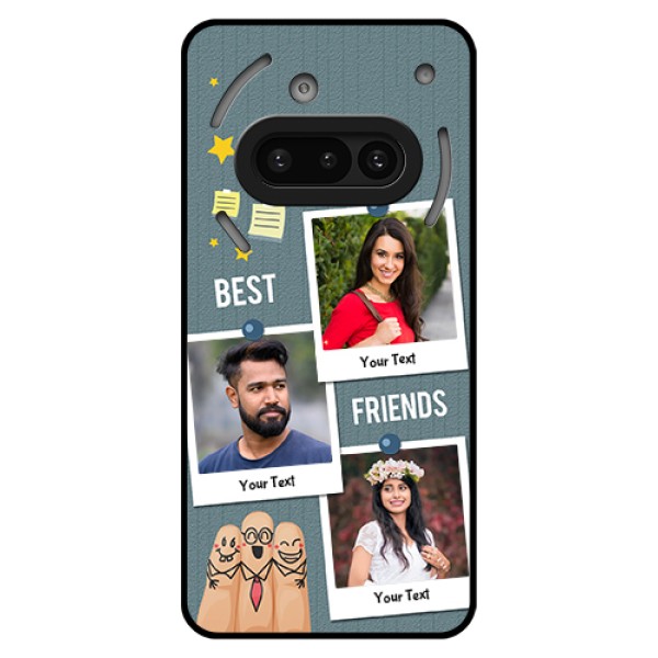 Nothing Phone 3A 5G Custom Glass Phone Case - Sticky Frames And Friendship Design Nothing Phone 3A 5G Custom Glass Phone Case - Sticky Frames And Friendship Design