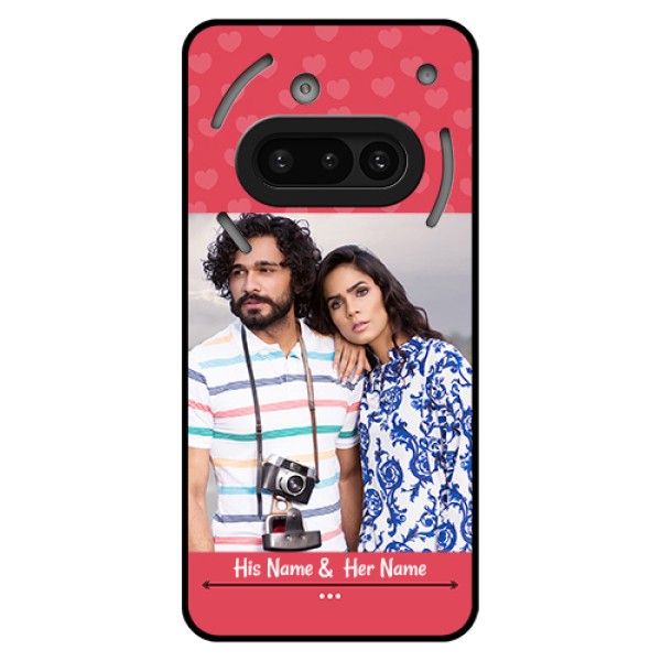 Nothing Phone 3A 5G Custom Glass Phone Case - Simple Love Design
