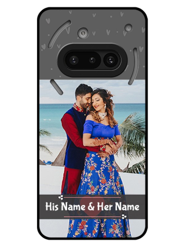 Custom Nothing Phone 3A 5G Custom Glass Phone Case - Buy Love Design With Photo Online