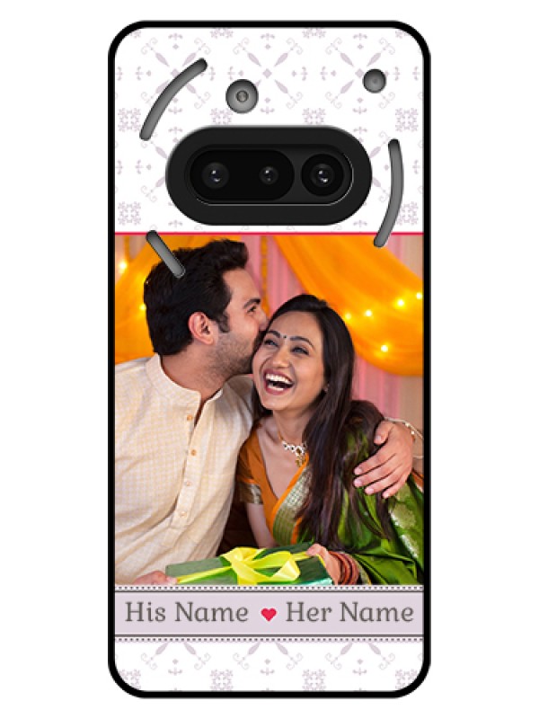 Custom Nothing Phone 3A 5G Custom Glass Phone Case - With Photo And Ethnic Design