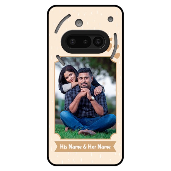 Nothing Phone 3A 5G Custom Glass Phone Case - With Confetti Love Design Nothing Phone 3A 5G Custom Glass Phone Case - With Confetti Love Design