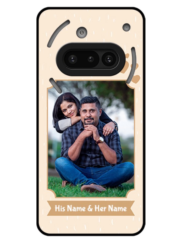 Custom Nothing Phone 3A 5G Custom Glass Phone Case - With Confetti Love Design