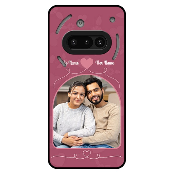 Nothing Phone 3A 5G Custom Glass Phone Case - Love Floral Design