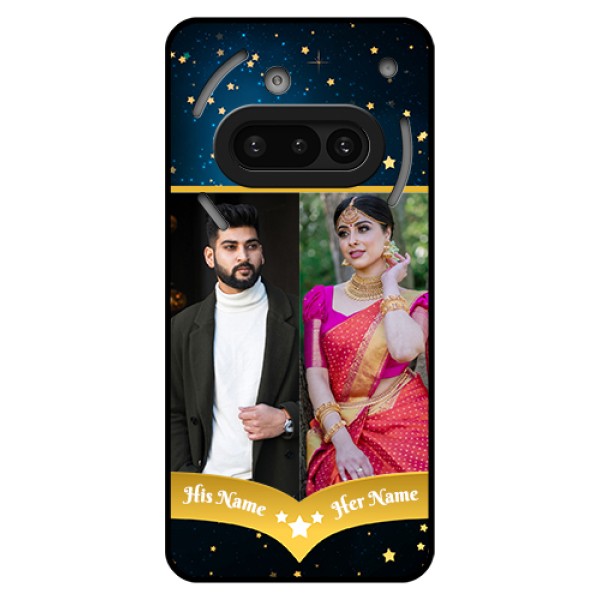 Nothing Phone 3A 5G Custom Glass Phone Case - Galaxy Stars Backdrop Design Nothing Phone 3A 5G Custom Glass Phone Case - Galaxy Stars Backdrop Design