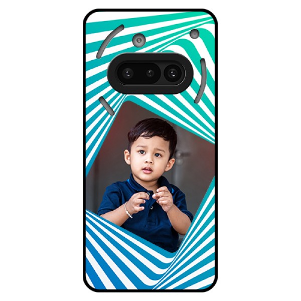 Nothing Phone 3A 5G Custom Glass Phone Case - Abstract Spiral Design Nothing Phone 3A 5G Custom Glass Phone Case - Abstract Spiral Design