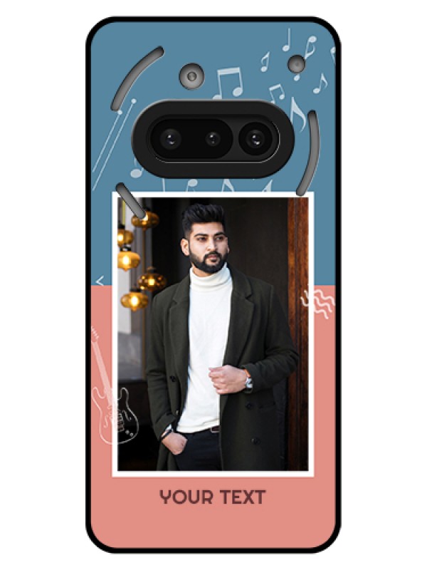 Custom Nothing Phone 3A 5G Custom Glass Phone Case - With Color Musical Note Design