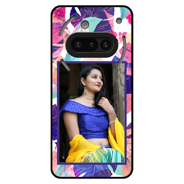 Nothing Phone 3A 5G Custom Glass Phone Case - Abstract Floral Design Nothing Phone 3A 5G Custom Glass Phone Case - Abstract Floral Design