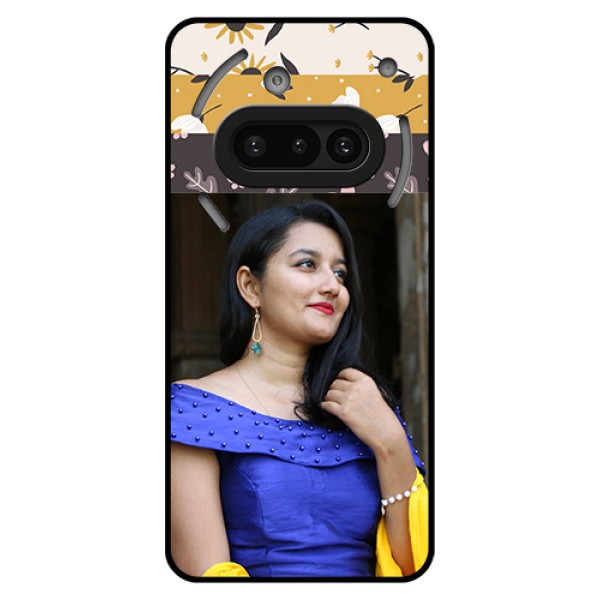 Nothing Phone 3A 5G Custom Glass Phone Case - Stylish Floral Design