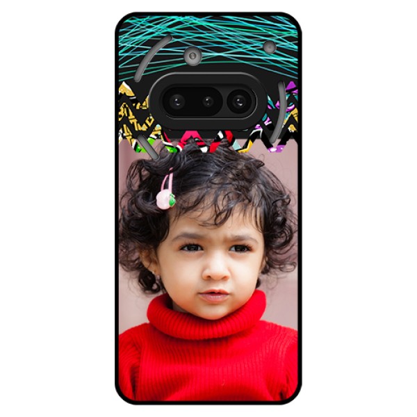 Nothing Phone 3A 5G Custom Glass Phone Case - Neon Abstract Design