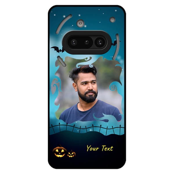 Nothing Phone 3A 5G Custom Glass Phone Case - Halloween Frame Design Nothing Phone 3A 5G Custom Glass Phone Case - Halloween Frame Design