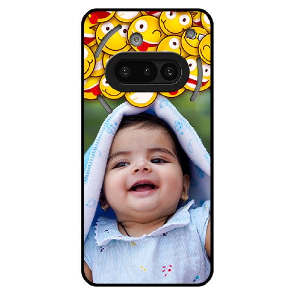 Nothing Phone 3A 5G Custom Glass Phone Case - With Smiley Emoji Design Nothing Phone 3A 5G Custom Glass Phone Case - With Smiley Emoji Design