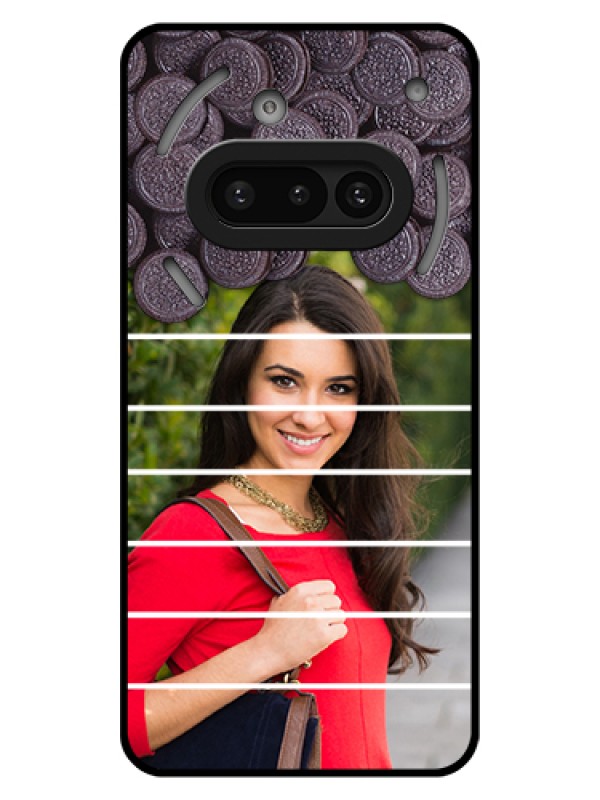Custom Nothing Phone 3A 5G Custom Glass Phone Case - With Oreo Biscuit Design