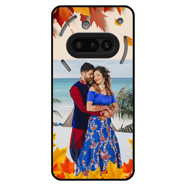 Nothing Phone 3A 5G Custom Glass Phone Case - Autumn Maple Leaves Design Nothing Phone 3A 5G Custom Glass Phone Case - Autumn Maple Leaves Design