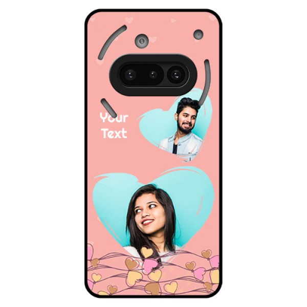 Nothing Phone 3A 5G Custom Glass Phone Case - Love Doodle Design