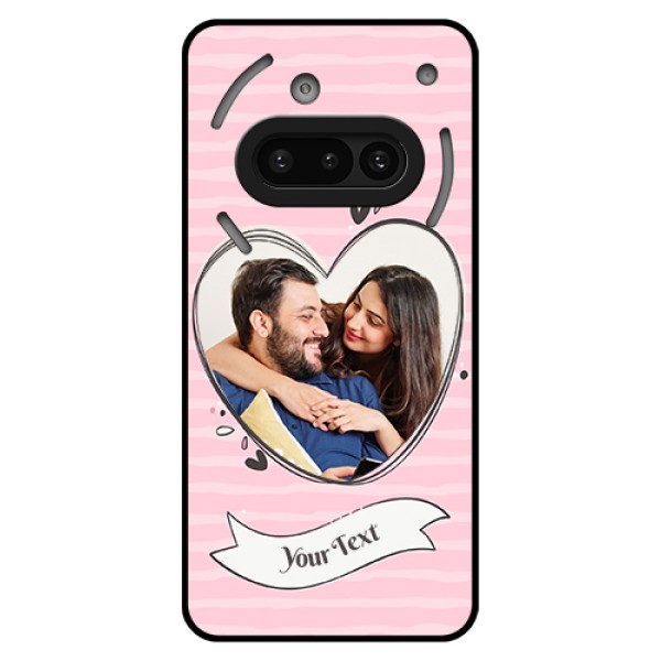 Nothing Phone 3A 5G Custom Glass Phone Case - Vintage Heart Design