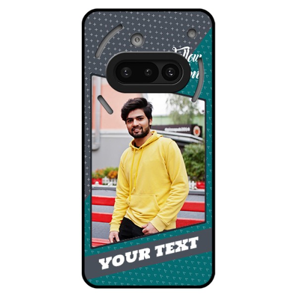 Nothing Phone 3A 5G Custom Glass Phone Case - Background Pattern Design With Quote