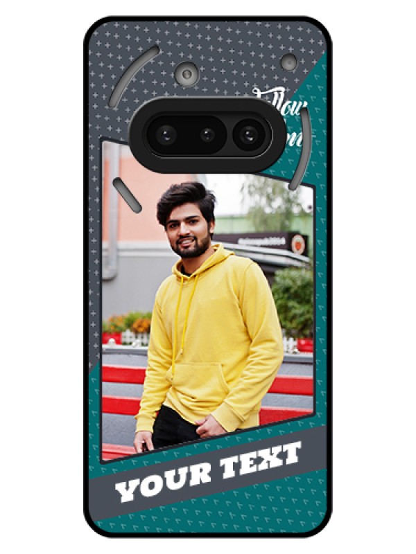 Custom Nothing Phone 3A 5G Custom Glass Phone Case - Background Pattern Design With Quote