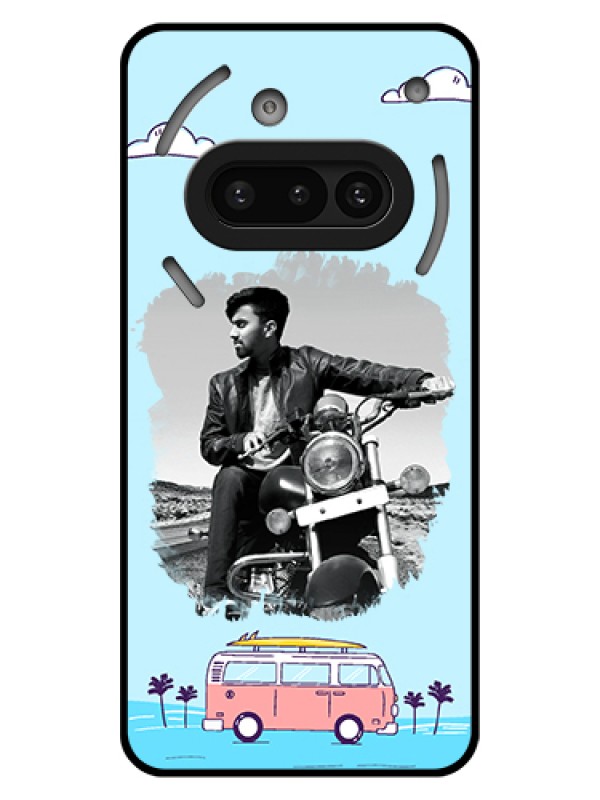 Custom Nothing Phone 3A 5G Custom Glass Phone Case - Travel & Adventure Design