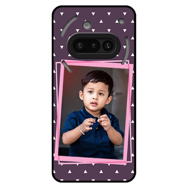 Nothing Phone 3A 5G Custom Glass Phone Case - Triangle Pattern Dotted Design Nothing Phone 3A 5G Custom Glass Phone Case - Triangle Pattern Dotted Design