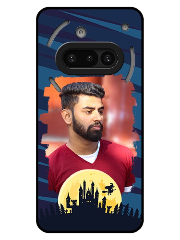 Custom Nothing Phone 3A 5G Custom Glass Phone Case - Halloween Witch Design