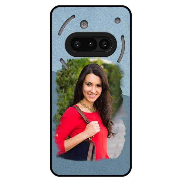 Nothing Phone 3A 5G Custom Glass Phone Case - Grunge Line Art Design Nothing Phone 3A 5G Custom Glass Phone Case - Grunge Line Art Design