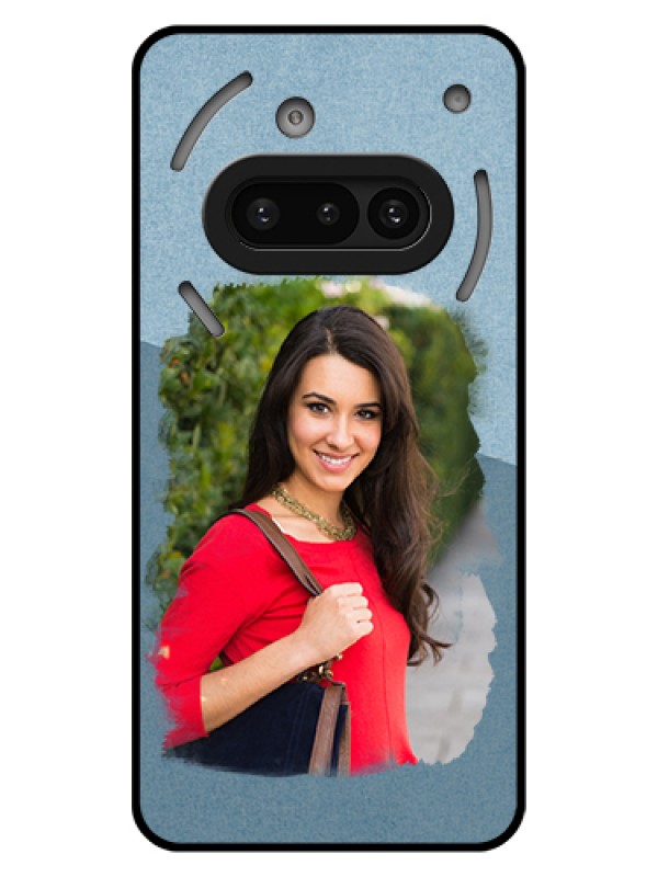 Custom Nothing Phone 3A 5G Custom Glass Phone Case - Grunge Line Art Design