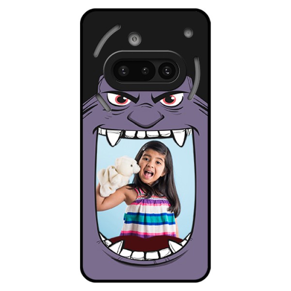 Nothing Phone 3A 5G Custom Glass Phone Case - Angry Monster Design