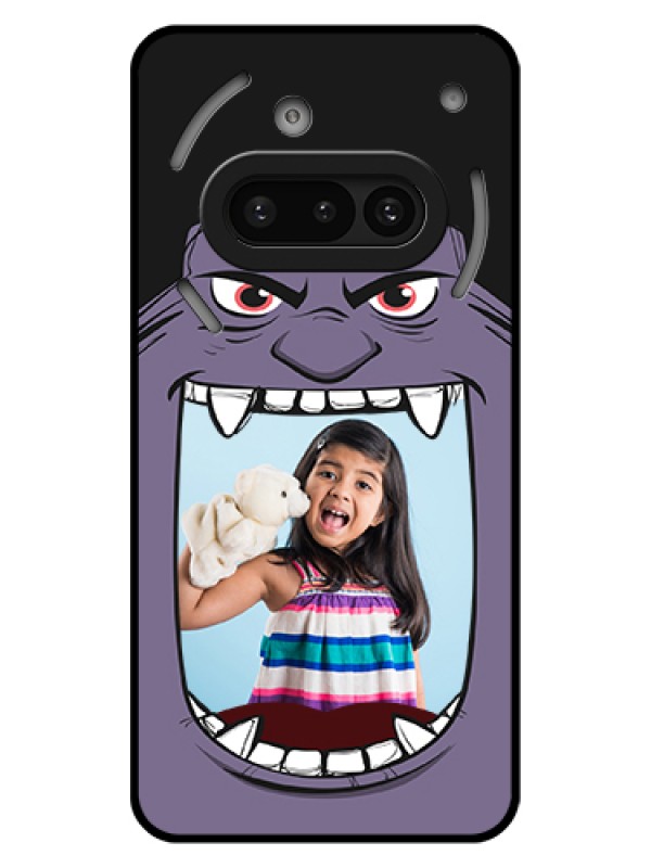 Custom Nothing Phone 3A 5G Custom Glass Phone Case - Angry Monster Design
