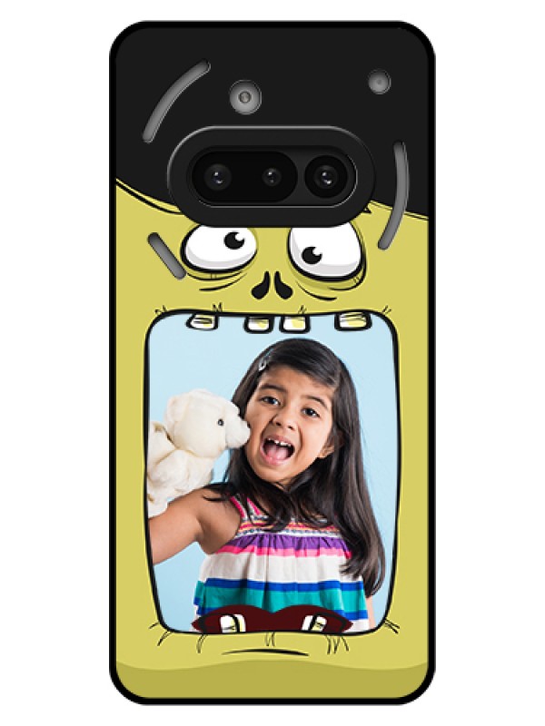 Custom Nothing Phone 3A 5G Custom Glass Phone Case - Cartoon Monster Back Case Design