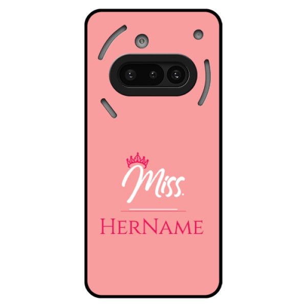 Nothing Phone 3A 5G Custom Glass Phone Case - Mrs With Name Design