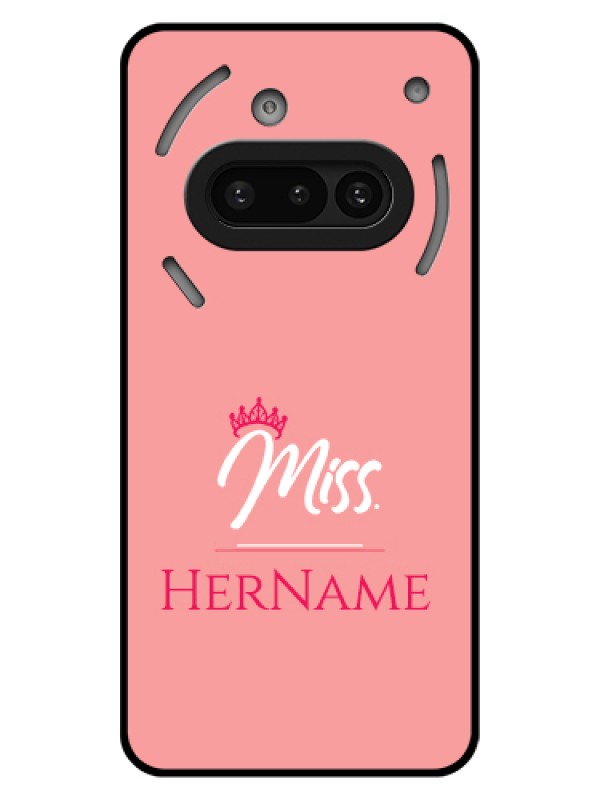Custom Nothing Phone 3A 5G Custom Glass Phone Case - Mrs With Name Design