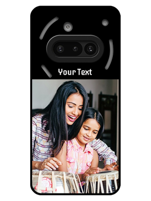 Custom Nothing Phone 3A 5G Custom Glass Phone Case - Photo With Name Design