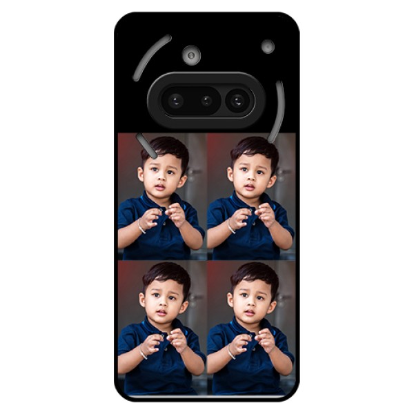 Nothing Phone 3A 5G Custom Glass Phone Case - 4 Image Holder Design Nothing Phone 3A 5G Custom Glass Phone Case - 4 Image Holder Design