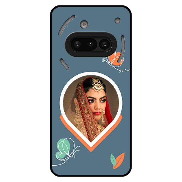 Nothing Phone 3A 5G Custom Glass Phone Case - Droplet Butterflies Design Nothing Phone 3A 5G Custom Glass Phone Case - Droplet Butterflies Design