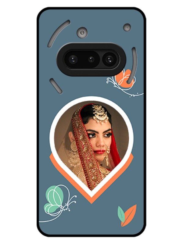 Custom Nothing Phone 3A 5G Custom Glass Phone Case - Droplet Butterflies Design