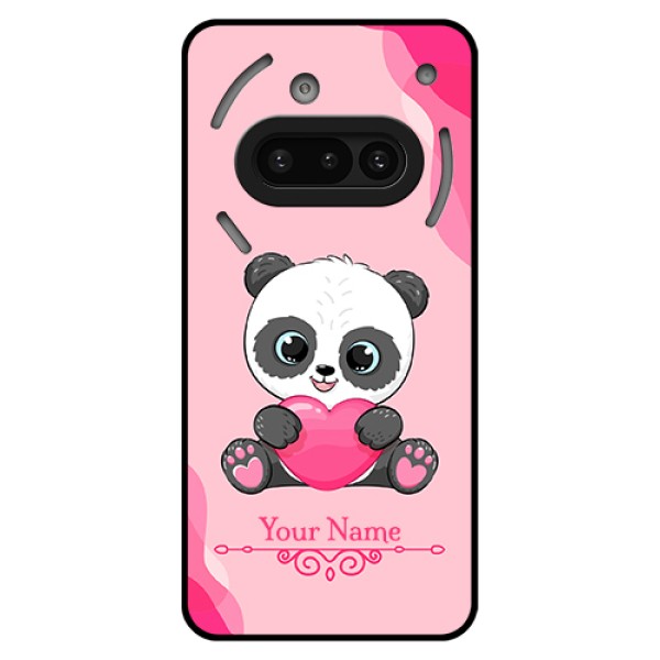 Nothing Phone 3A 5G Custom Glass Phone Case - Cute Panda Design
