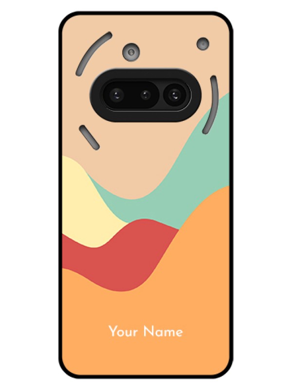 Custom Nothing Phone 3A 5G Custom Glass Phone Case - Ocean Waves Multi - Colour Design