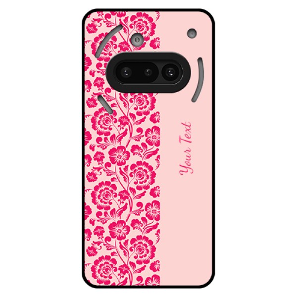 Nothing Phone 3A 5G Custom Glass Phone Case - Attractive Floral Pattern Design